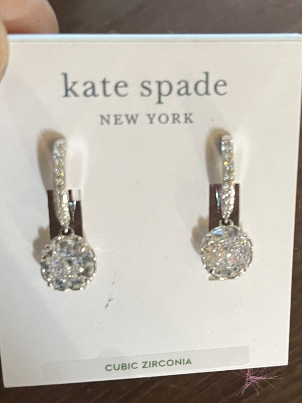 Kate Spade New York Pave Huggie Hoop Earrings